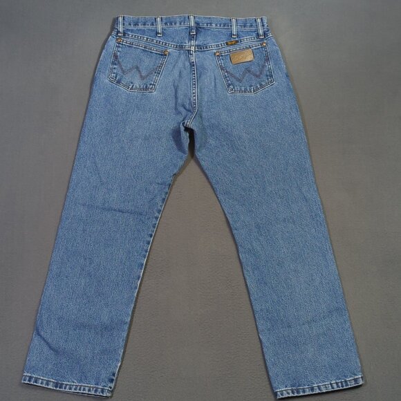 Wrangler Jeans Men's 36x30 Fits 34x30 Blue 13MWZ Cowboy Cut Western Cowboy Rodeo - Picture 3 of 10
